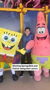 Meeting SpongeBob & Patrick was fun #spongebob #impressions #universal | Zach Pincince