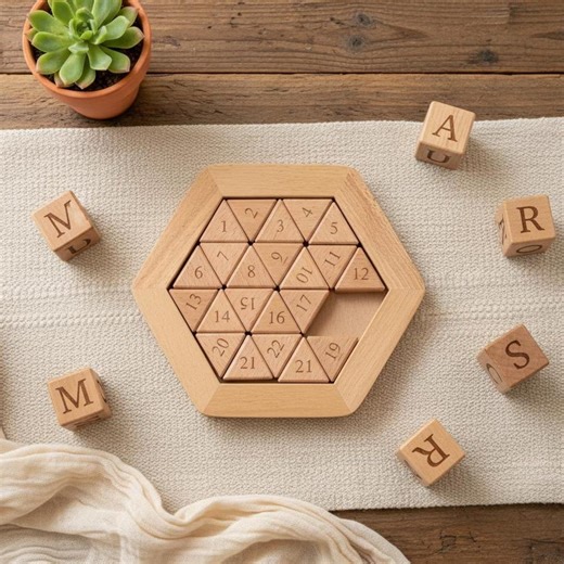 Wooden Number Puzzle Game | Montessori Learning Toy for Kids | Natural Wood Educational Aid - Etsy