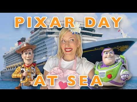 Our FIRST Pixar Day At Sea! Disney Cruise Line | Characters, Snacks, Shows | Disney Fantasy Review