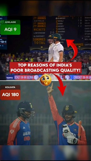 Why India brodcasting quality is very poor??😱 #ytshorts #cricketshorts #indiancricket