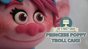 This tutorial will show you how to make a bright pink 3D Poppy Troll cake. The full version is available on my Zoe's Fancy Cakes channel (link below). Hope you enjoy it. #trollscake #princesspoppy #trolls #poppy #cake | Zoe's Fancy Cakes