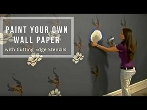 Stencils: Paint your own Wallpaper with Stencils by Cutting Edge Stencils. DIY wall decor.