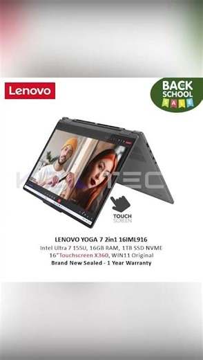 💼 Lenovo Yoga 7 16IML9Precision Mobility. Premium Performance.