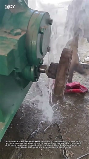 "Mastering the Art of Coupling Installation: Watch Skilled Workers Perform Precision Thermal Fitting