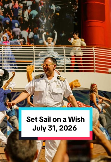 You do not want to miss Set Sail on a Wish on the first day of your cruise. After the Guest Assembly Drill be sure to head right up to the pool decks for this sailing away deck party. This will be your first chance to hear the ship’s horn. #DisneyCruiseLine #disneycruise #disneywish