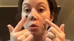 Nurse uses paint to show how easy it is to spread germs, even with gloves