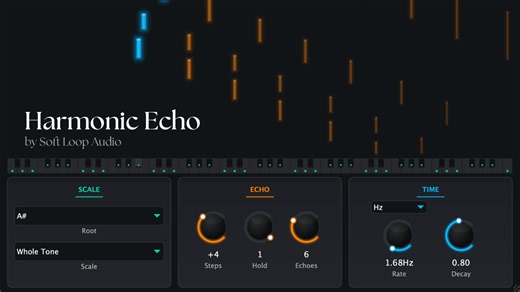 Soft Loop Audio releases Harmonic Echo - Free Generative MIDI Delay VST3 Plugin