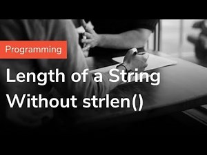 47 ) Find length of a string without using strlen( ) in C