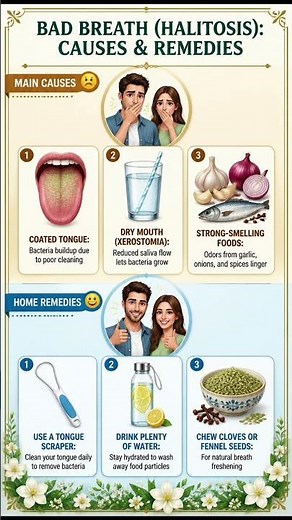 Stop Bad Breath Halitosis with These Simple Tips..#BadBreath #Halitosis #OralHealth
