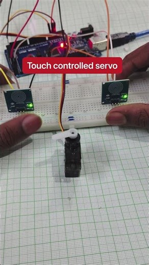 Touch Controlled Servo Motor using Arduino 🤖