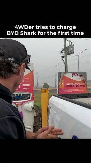 4WD 24/7 | 4WDer tries to charge BYD Shark for the first time 🤣 Check out the full episode Thursday 26 June on YouTube! - #4x4 #offroad #bydshark... | Instagram