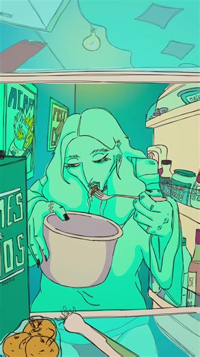 Girl night Part 2 💅 #marseille #2danimation #framebyframe #animation #digitalart