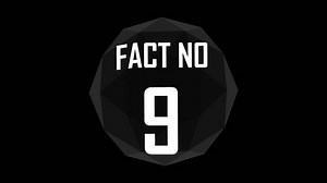Fact no 1 to 10. Fact numbers 1 to 10 collection with a black background and white text