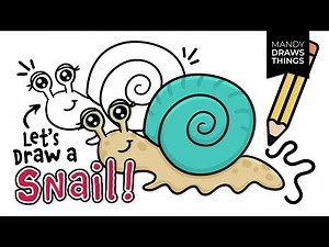 How to Draw a Snail Easy | Step by Step Drawing a Snail