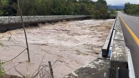 US: I-40 East Catastrophically Closed as Pigeon River Ravages Cocke County