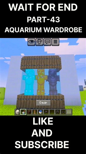 Minecraft Magic Aquarium Wardrobe! 👗🐠 #Shorts #Part43 #sudhirxgaming #sudhirxgaming #minecraft