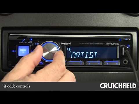 Alpine CDE-SXM145BT Car CD Receiver Display and Controls Demo | Crutchfield Video