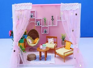 DIY Miniature Cardboard House | DIY Barbie