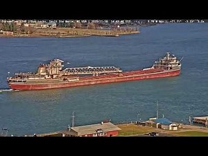 Wilfred Sykes passing through the Soo locks on Nov 18th, 2025