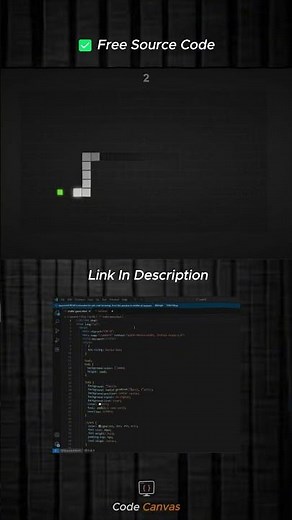 I Built a Snake Game with HTML, CSS & JavaScript | Free Source Code Available! 🐍