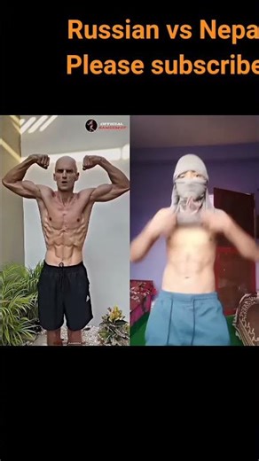 Russian vs Nepali bodybuilder Nepal bodybuilder Nepali smallest bodybuilder fitness lover
