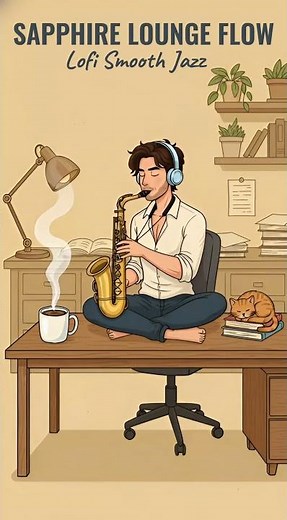 Sapphire Lounge Flow 💎 Smooth Alto Sax Lofi Jazz | Relaxing Lounge & Study Music