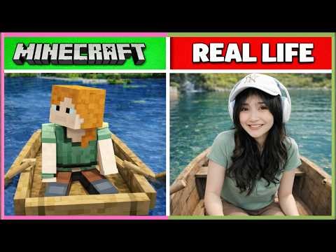 KARAKTER MOB MINECRAFT VS DUNIA NYATA