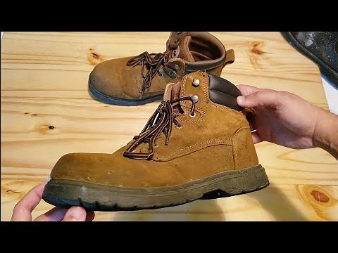 My Walmart work boots. 1 year later. Brahma boot