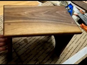DIY Walnut Footstool | Easy Single-Step Woodworking Project for Beginners