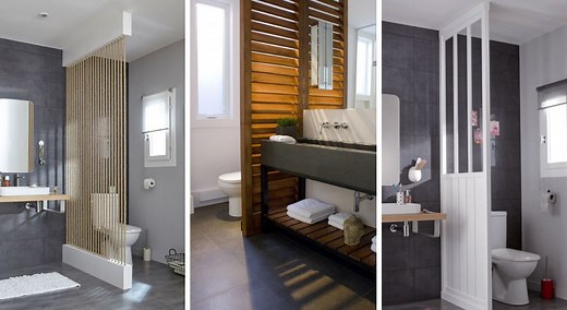 Cloisons : 12 solutions pour séparer les toilettes dans la salle de bains