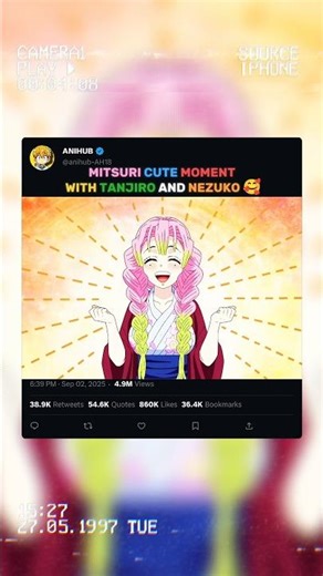 MITSURI CUTE MOMENT WITH TANJIRO AND NEZUKO 🥰 #demonslayer #anime #animeedit