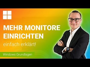MEHRERE MONITORE einrichten einfach erklärt | Lerne Windows (Grundfunktionen) ✅