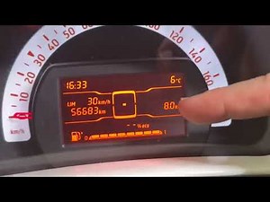 How to reset Trip with the Trip Meter Selector Smart ForTwo DIY