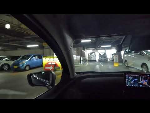 【4K 車載動画】リパークセレオ国分寺駐車場 平日13時でも結構混んでる様子！