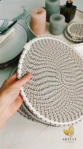 Artesanato: Cestaria Linda para Sua Mesa Posta