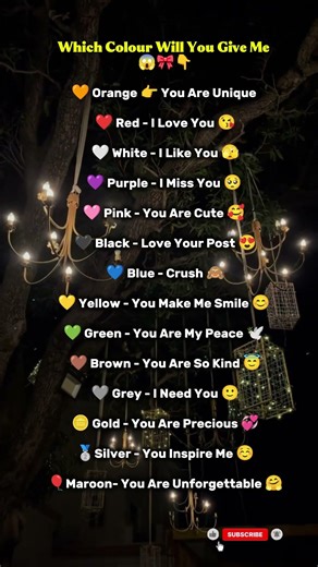 Which Color Will You Give Me? 😳👇Be honest… your choice says everything ❤️✨