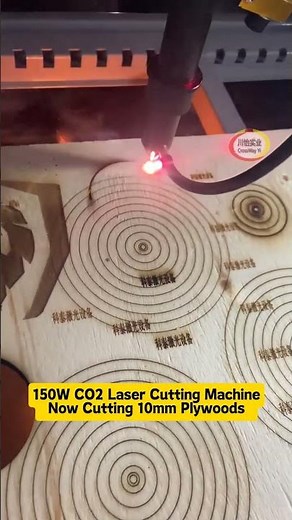 150W CO2 Laser Cutting Deep 10mm Plywood Board
