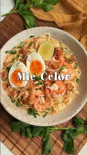 Makanan Khas Palembang "Mie Celor" kuah gurih dari udang dan kuahnya yang kental nikmat sekali✨🤤