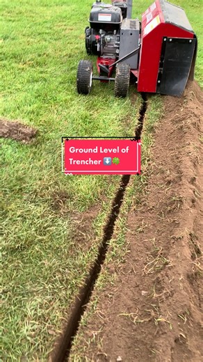 Taking a close up on what damage this trencher be doing😤 #turftok #trenches #trenchingmachine #holechange #golfcoursemaintenance #golfmaintlife #satisfying #turfgrass #golftiktok #golf