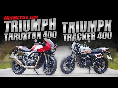 2026 Triumph Thruxton 400 and 2027 Triumph Tracker 400 Review | Modern, Well-Designed, and Fun