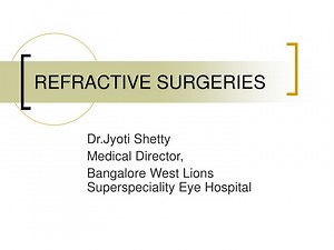 PPT - REFRACTIVE SURGERIES PowerPoint Presentation, free download - ID:9475528