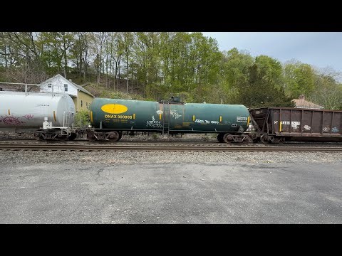M427 The Mattawamkeag Monster Has 446 Axles as it Roars Out of West Springfield Yard