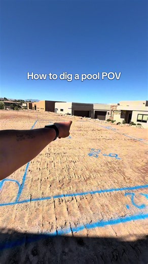 Any other questions? #bluecollar #heavyequipment #construction #pov | pool timelapse