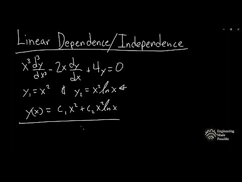 Linear Dependence/Independence and Wronskian