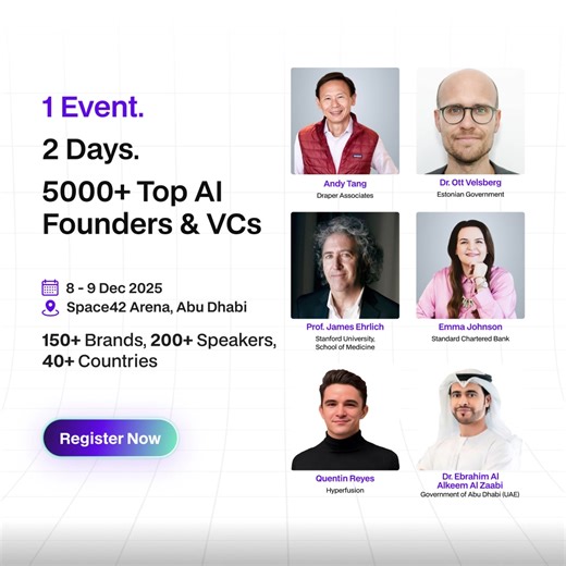 Global AI Show 2025 | Attend the Most Powerful AI Event of 2025 Step into the future of Artificial Intelligence at the world’s most influential AI gathering. Join 5000 innovators, industry leaders, and tech visionaries as we explore groundbreaking advancements, real-world use cases, and the next wave of AI transformation. 👥 5000 Attendees 🎤 200 Speakers 🏢 150 Exhibitors 📰 150 Media Our prestigious government partners include: Cultural & Destination Partner: Abu Dhabi Convention & Exhibition