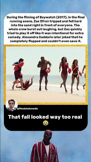 Baywatch (2017) Zac Efron Fell Hard 😂