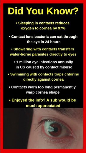 The Shocking Truth About Wearing Contact Lenses Nobody Warns You About 👁️⚠️😱