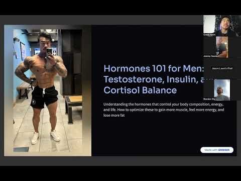 Hormones 101 for Men : Testosterone, Insulin, and Cortisol Balance