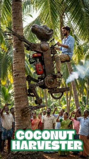 World’s First Coconut Harvesting Robot Monkey Machine in Action #coconut #innovation #ytshorts