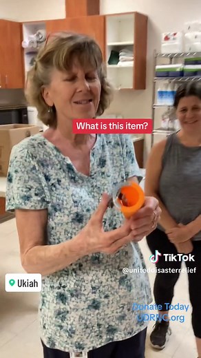 What is this item? Someone donated this and we haven’t a clue what it is? #mystery #mysteryitem #donation #californiawildfire #help #confused #volunteer #helpidentifythis #helpneeded #disasterresourcecenter #random